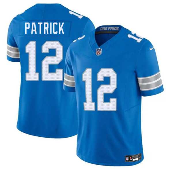 Men & Women & Youth Detroit Lions #12 Tim Patrick Blue 2025 F.U.S.E. Vapor Limited Stitched Jersey->detroit lions->NFL Jersey